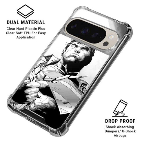 DC Comics Superman Unchained #1 SD Comic Con Variant Cover New 52 Art by Jim Lee Pixel 9/9 Pro Clear Case